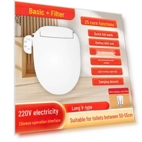 Heated Smart Toilet Seat with Feminine Wash — Bathroom Essentials, Polaris star