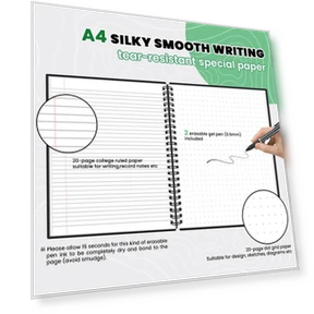 Reusable Smart Notebook — Multifunction Pens, Wipon