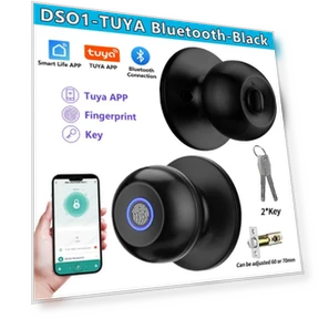 Smart Cylindrical Automatic Digital Lock with Handle — Smart Home Security, The Romantics