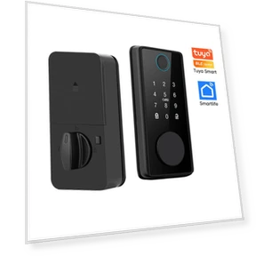 Smart Fingerprint Deadbolt Lock with Latch/Door Sensor — Smart Home Security, Crown Global