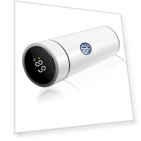 Smart Thermos Bottle with Temperature Display — Beverage Warmers, Volkswagen