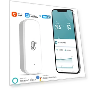 Smart WiFi Thermometer Hygrometer — Home Climate Control, Beauty home of you
