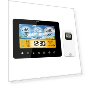 Weather Station Thermometer with Remote Sensor — Barometers, HOME-Auto-001