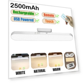 LED Touch Desk Lamp with Magnetic USB Rechargeable 3-Color Dimmable Light — Study & Desk Lighting, Binchi Lighting Appliances