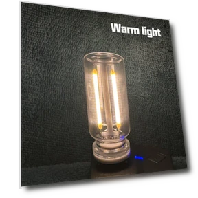Retro USB LED Filament Bulb with Touch Dimming — Incandescent, Breaki