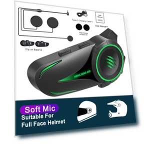 Smart Helmet Bluetooth Headset — Wireless Headsets for Powersports, Motorgo Premium
