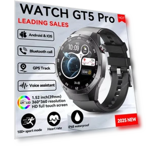 Smart Watch for Men with GPS Tracker and HD AMOLED Display — Smartwatches, PRISMA