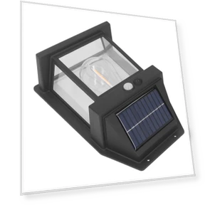 Solar Tungsten Wall Light — Outdoor Security & Flood Lighting, Fishine