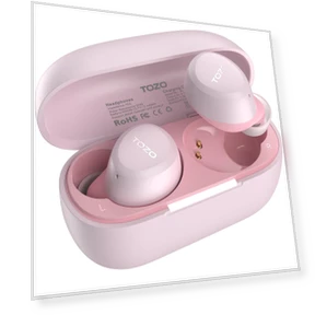 Wireless Earbuds with AI Noise Reduction — In-Ear Headphones, TOZO