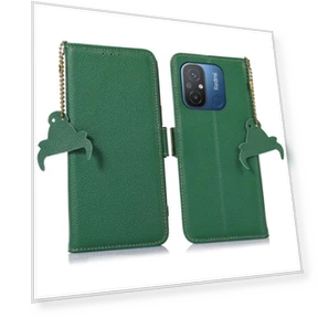 Genuine Leather Phone Case with RFID Blocking and Phone Stand — Basic Cases, Smartwatch 2025