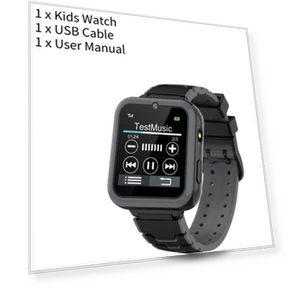 Kids Smartwatch with Touch Screen, Games, Music, Two-Way Call, Flashlight, and Calculator — Wearable Accessories, LuxeBead