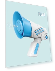 Portable Megaphone Speaker with Siren and Voice Changer — Noisemakers