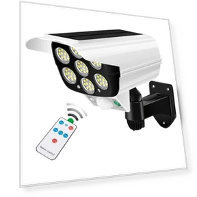 Solar Wall Light with Motion Sensor and Remote Control — Outdoor Security & Flood Lighting, LIUXING