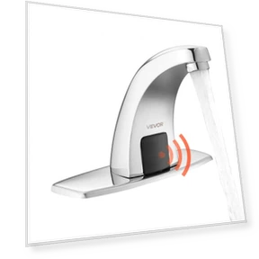 Touchless Bathroom Sink Faucet with Motion Sensor — Hands-Free Faucets, VEVOR