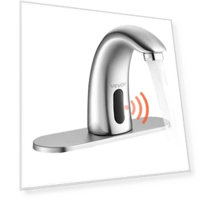 Touchless Bathroom Sink Faucet — Hands-Free Faucets, VEVOR