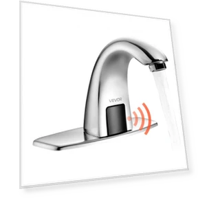 Touchless Bathroom Sink Faucet — Hands-Free Faucets, VEVOR
