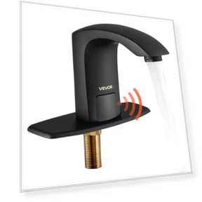 Touchless Bathroom Sink Faucet — Hands-Free Faucets, VEVOR
