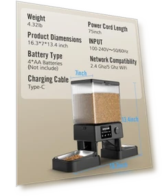 Automatic Cat Feeder with WiFi — Smart Pet Feeders, oneisall