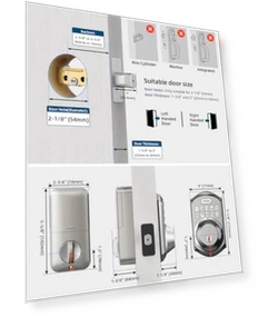 Keyless Entry Door Lock with Keypad — Deadbolts, TEEHO