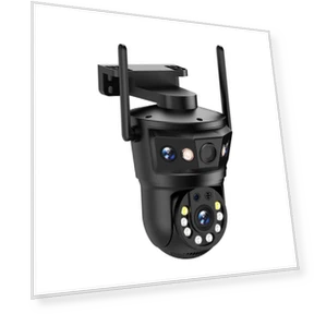 Three-Lens Wireless WIFI IP Camera — Security Cameras