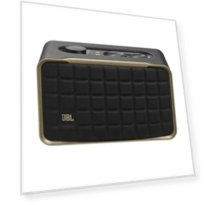 Retro Style Smart Home Speaker with Built-in Wi-Fi, Bluetooth, and Voice Assistants — Portable Audio, JBL