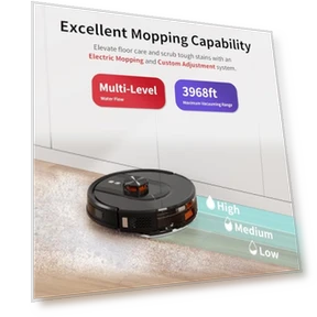 Robot Vacuum and Mop Combo with Self-Emptying — Smart Cleaning Robots, TRDIOL