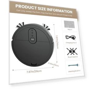 Robot Vacuum Cleaner with Automatic Dust Collection Base — Smart Cleaning Robots, Generic