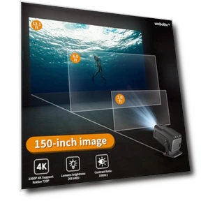 Mini Projector with WiFi and Bluetooth — Outdoor Light Projectors, umbolite