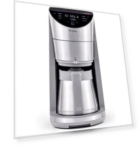 Smart Grind & Brew Coffee Maker with Podless Single Serve, 90oz Water Reservoir, 10 Cup Thermal Carafe, Voice Control,... — Coffee Makers, GE Profile