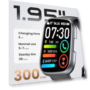 Smart Watch with Alexa Built-in, 1.83" HD Touchscreen Fitness Tracker — Smartwatches, Cillso