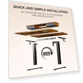 Standing Desk with Storage Drawers — Workspace Solutions, Veken