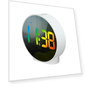 Colorful Mini Digital Alarm Clock with Weekday Display — Alarms & Clocks, DC-HOME-4