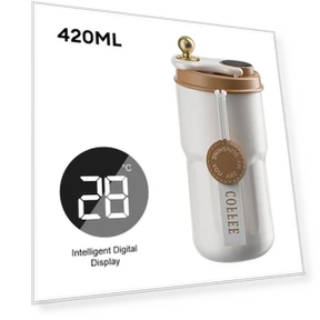 Digital LED Temperature Display Smart Thermos Bottle — Beverage Warmers, Household supplies MH