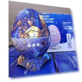 Dinosaur Egg Night Projector with Bluetooth Music — Night Lights, Pento Smart
