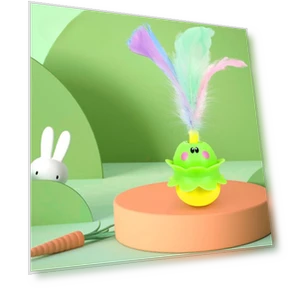 Electric Tumbler Feather Automatic Cat Toy — Cat Playthings, Pet family bucket