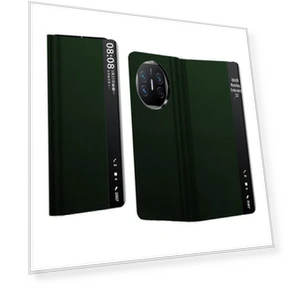 Leather Case with Smart Window Cover — Phone Accessories, Super Case