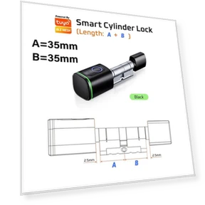 Smart Cylinder Lock with Fingerprint — Deadbolts, Super Dream Home