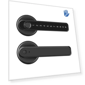 Smart Fingerprint Door Handle Lock — Smart Home Security, Photography