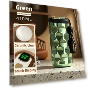 Smart Thermos Bottle with LED Temperature Display — Beverage Warmers, Indoor Furniture