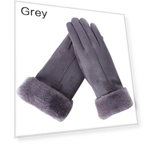 Winter Warm Soft Comfortable Suede Wool Touchscreen Gloves — Gloves & Mittens, SDS001