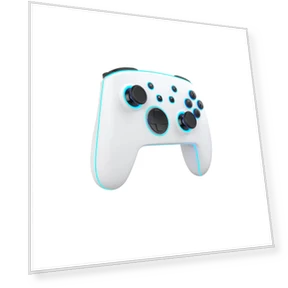 Wireless Controller with Colorful Light Effect — Gaming Controllers, FourAll Video Games Accessories