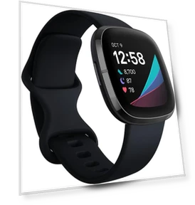 Advanced Health Smartwatch with Heart Health Tools, Stress Management, and Skin Temperature Trends — Smartwatches, Large discount
