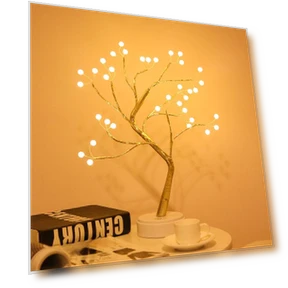 Creative LED Star Tree Light with Pearl — Tree Toppers, Voyex