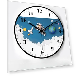 Creative Space Automatic Radio Wall Clock with Timer — Clocks, Window glass film