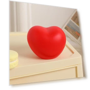 Cute Heart-shaped Vinyl LED Night Light — Night Lights, Entrance Hall