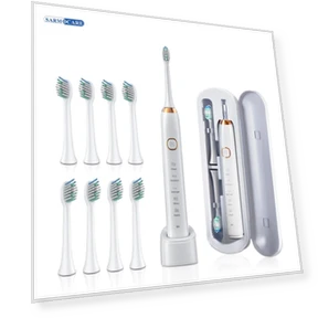 Electric Sonic Toothbrush with 8 Brush Heads — Kids' Electric Toothbrushes, Light makeup