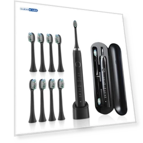 Electric Sonic Toothbrush with 8 Brush Heads — Kids' Electric Toothbrushes, Light makeup