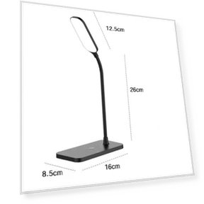 LED Desk Lamp with Wireless Charger and USB Port — Study & Desk Lighting, Binchi Lighting Appliances