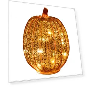 LED Pumpkin Lantern with Smart Timer — Paper Lantern, manjianjing