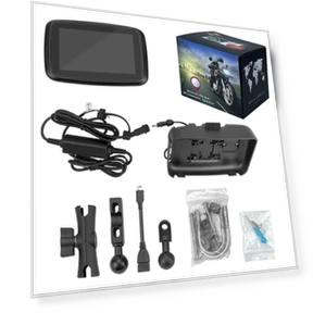 Motorcycle Wireless CarPlay Android Auto Portable GPS Touchscreen Display — Navigation Devices, Auto Launcher